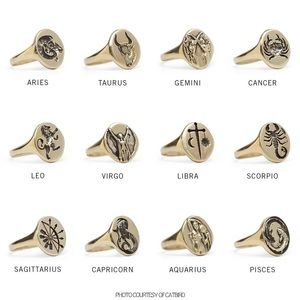 Talon Jewelry Sagittarius Zodiac Signet Ring